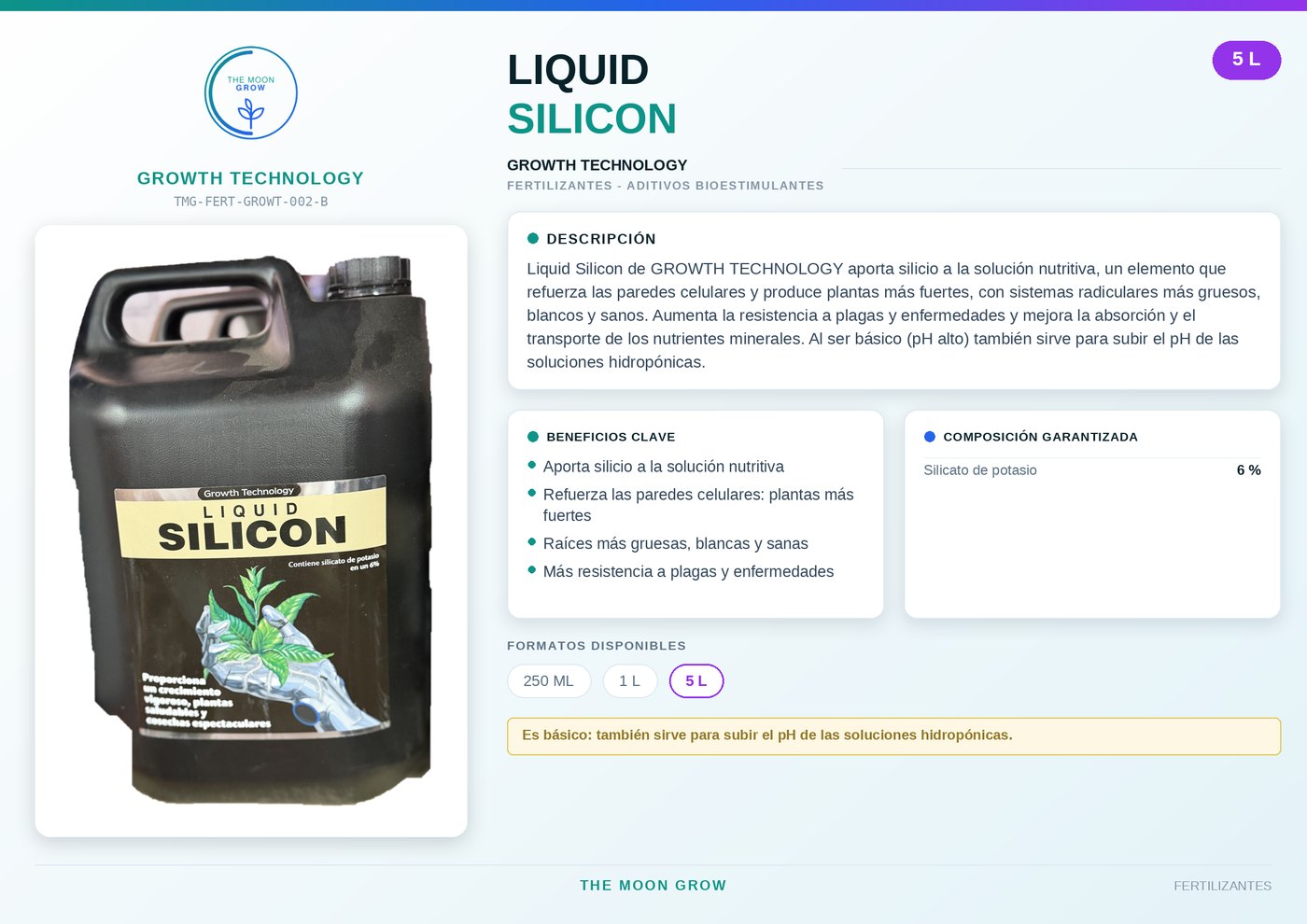 Liquid Silicon GROWTH TECHNOLOGY 5 L