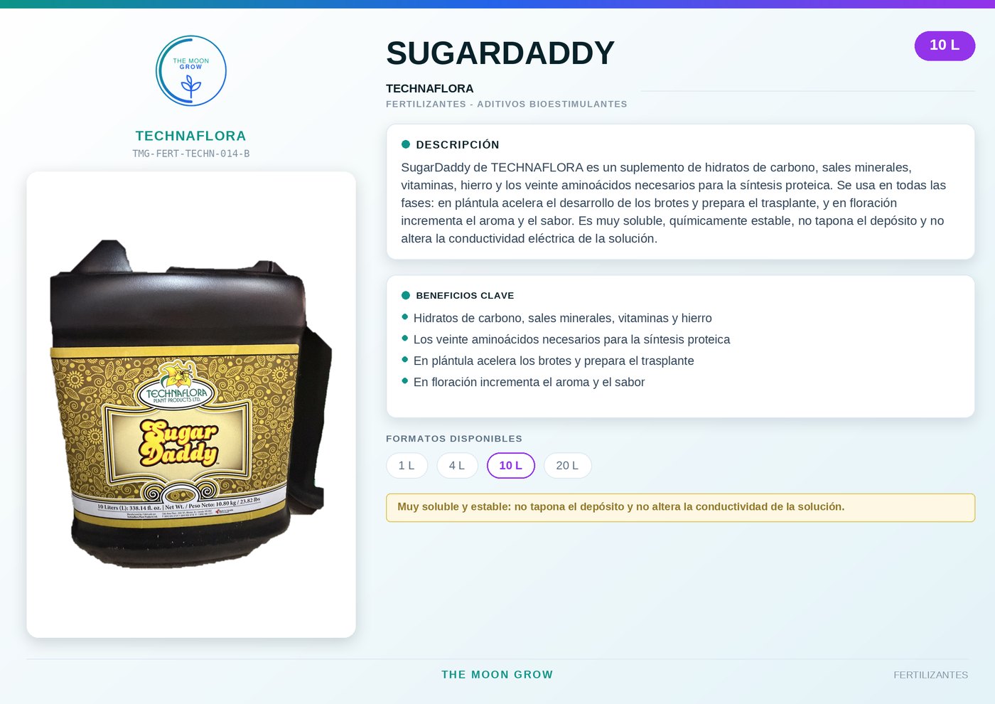 SugarDaddy TECHNAFLORA 10 L