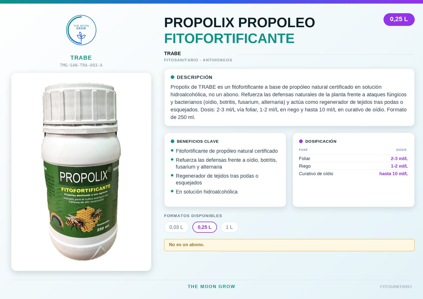 Propolix Propoleo FITOFORTIFICANTE 0,25L