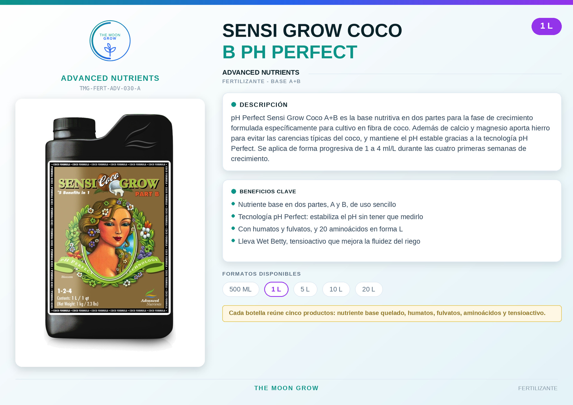 Sensi Grow Coco B pH Perfect ADVANCED NUTRIENTS 1L