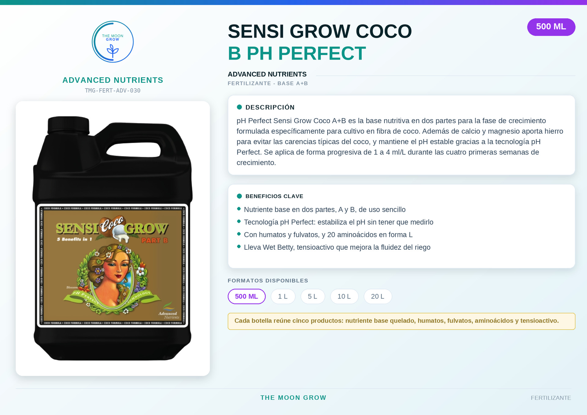 Sensi Grow Coco B pH Perfect ADVANCED NUTRIENTS 500 ml