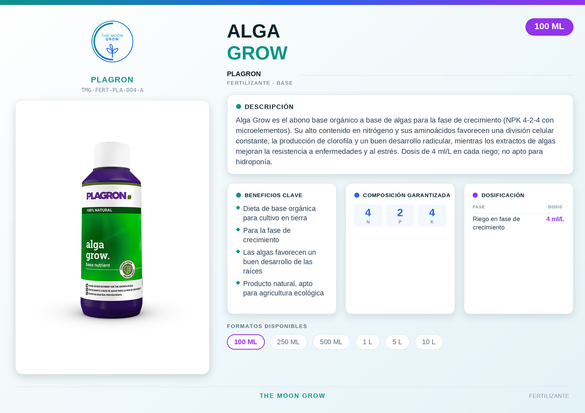 Alga Grow PLAGRON 100 ml