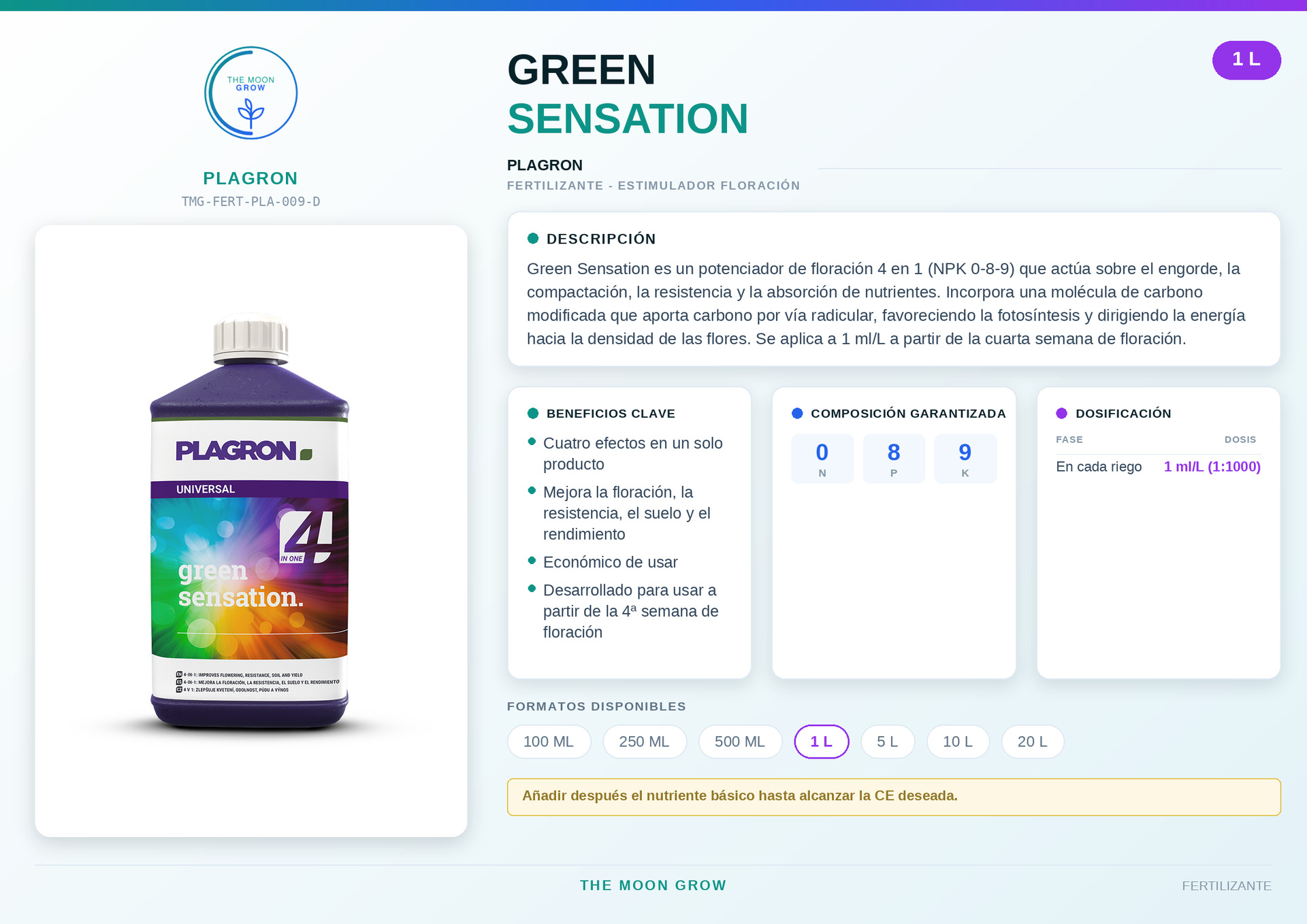 Green Sensation PLAGRON 1 L