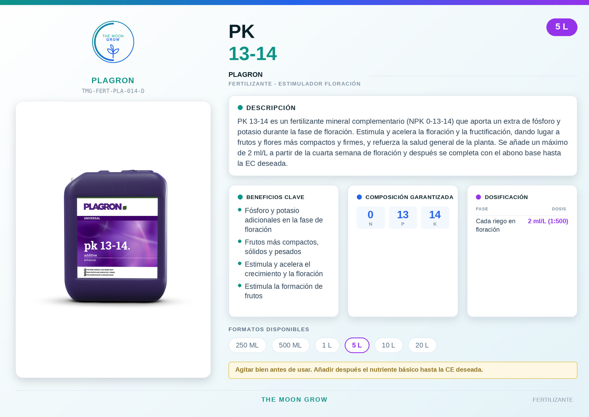 PK 13-14 PLAGRON 5 L
