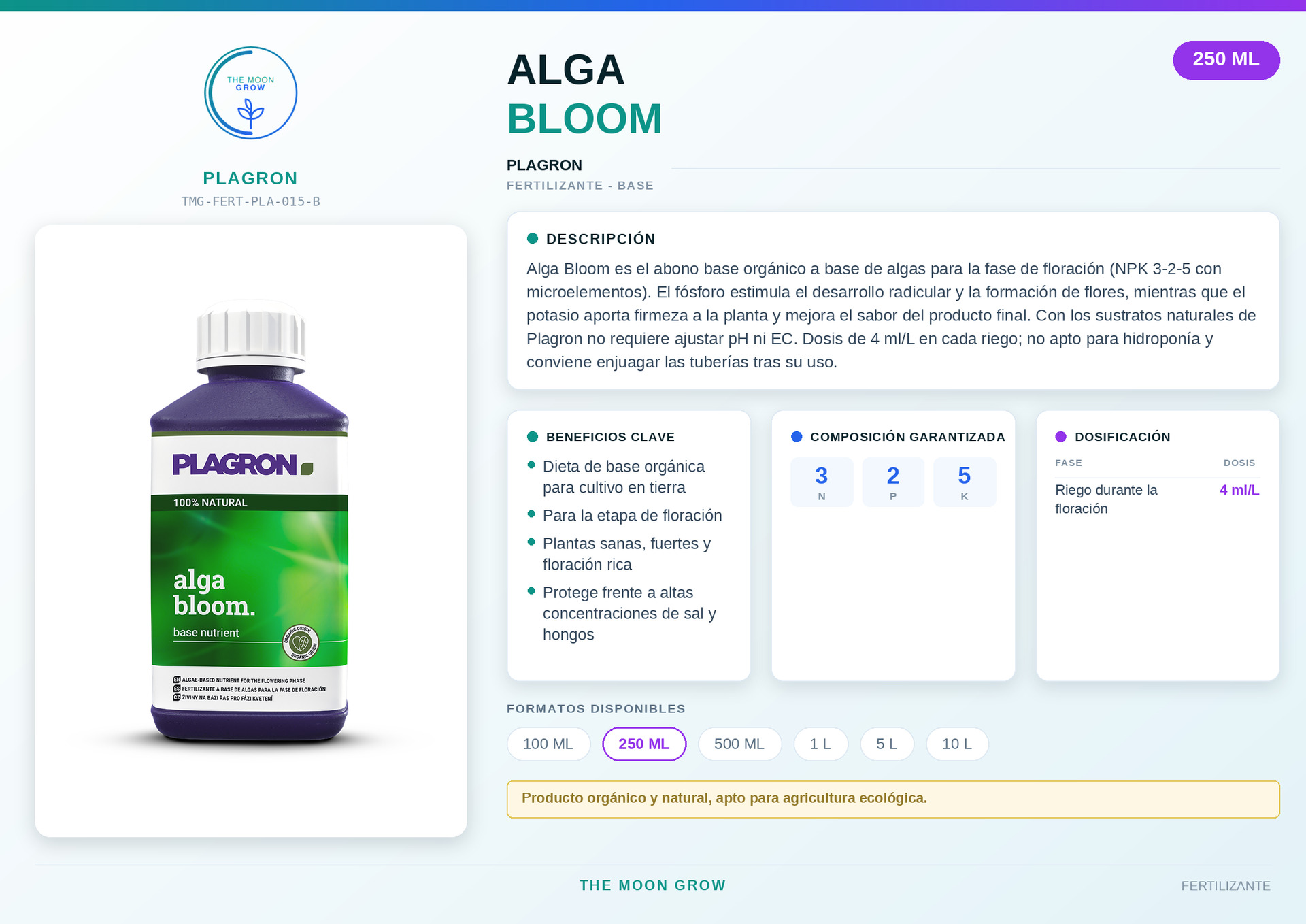 Alga Bloom PLAGRON 250 ml