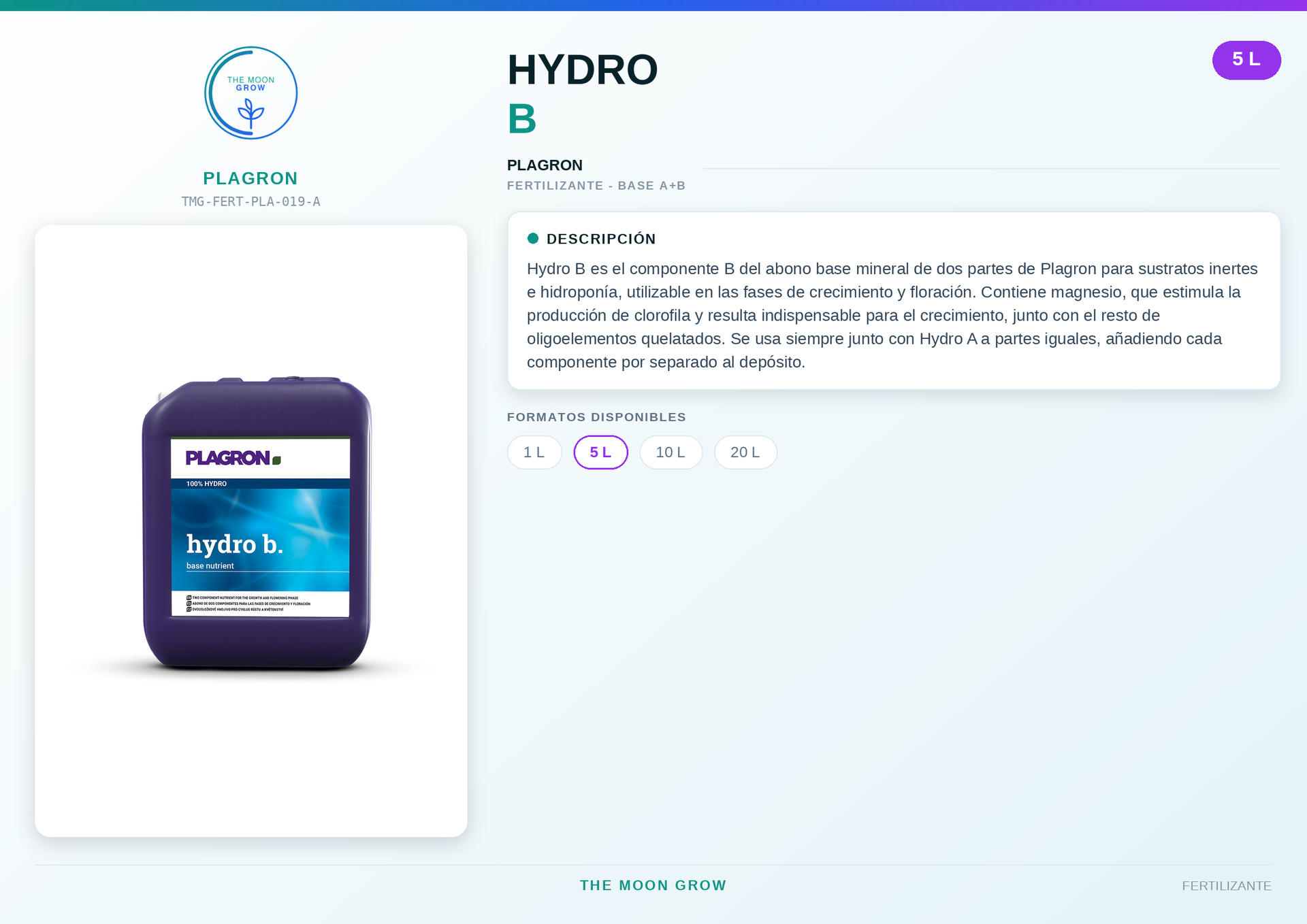 Hydro B PLAGRON 5 L
