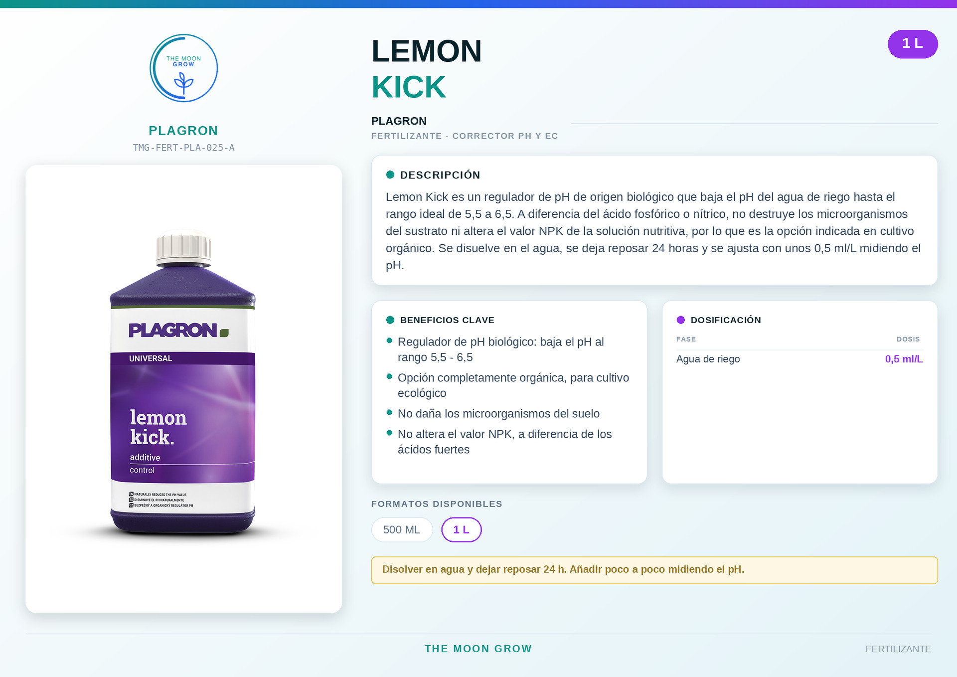Lemon Kick PLAGRON 1 L
