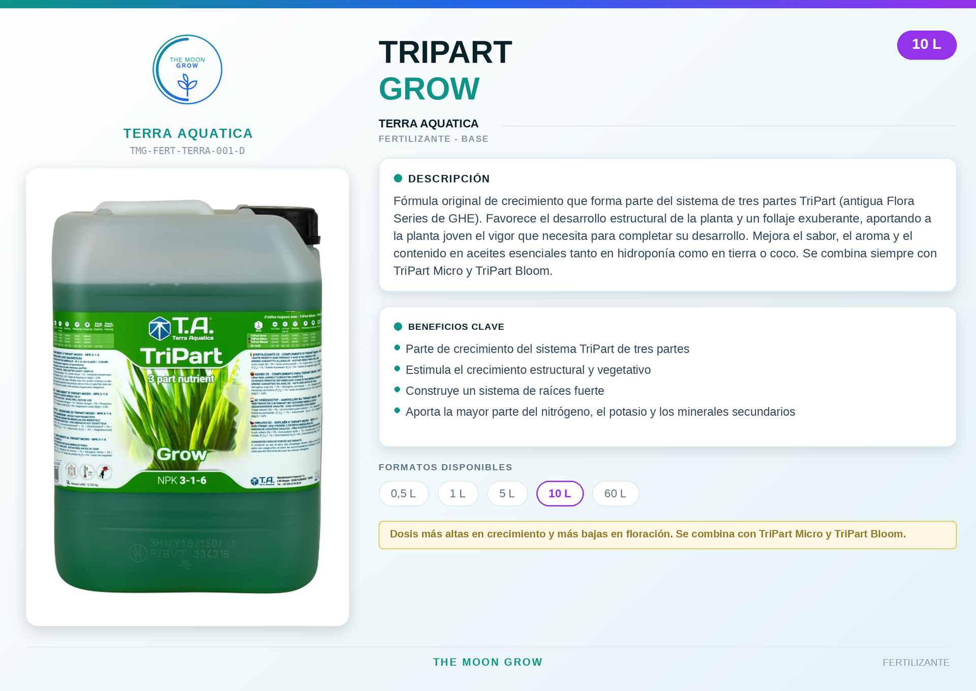 TRIPART GROW TERRA AQUATICA 10 L