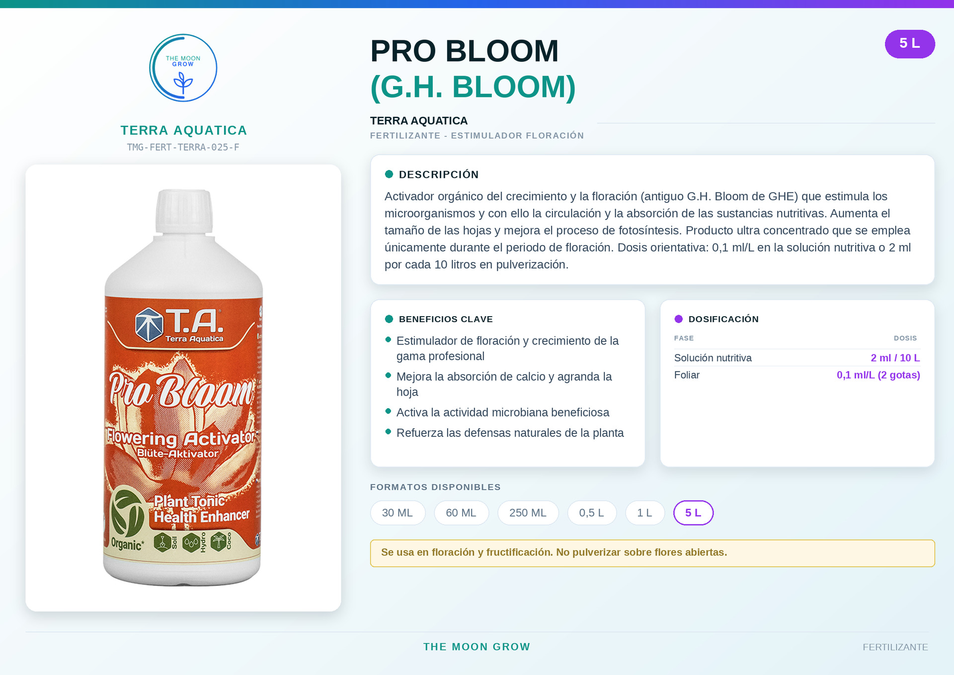 PRO BLOOM (G.H. BLOOM) TERRA AQUATICA 5 L