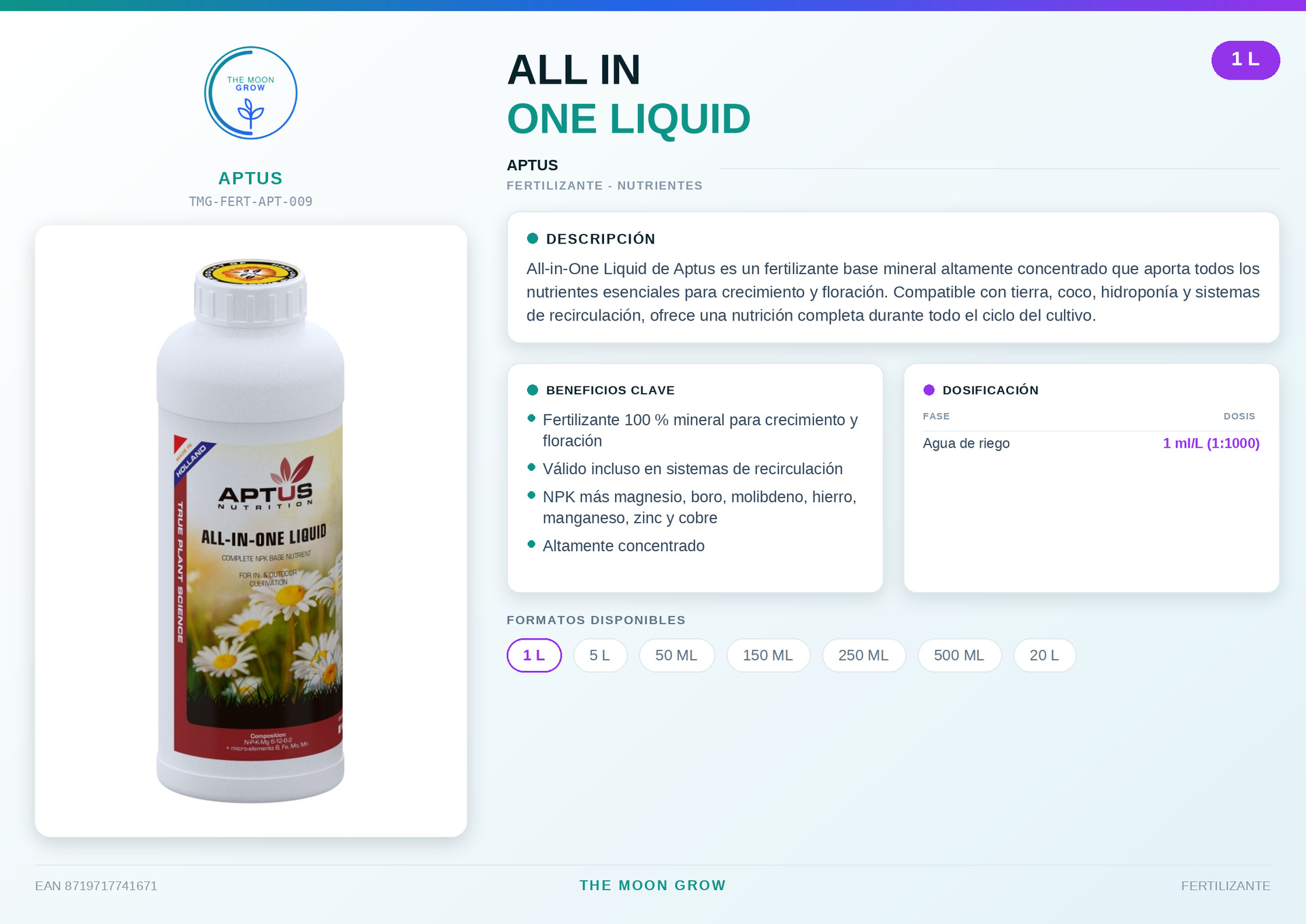 ALL IN ONE LIQUID APTUS 1L