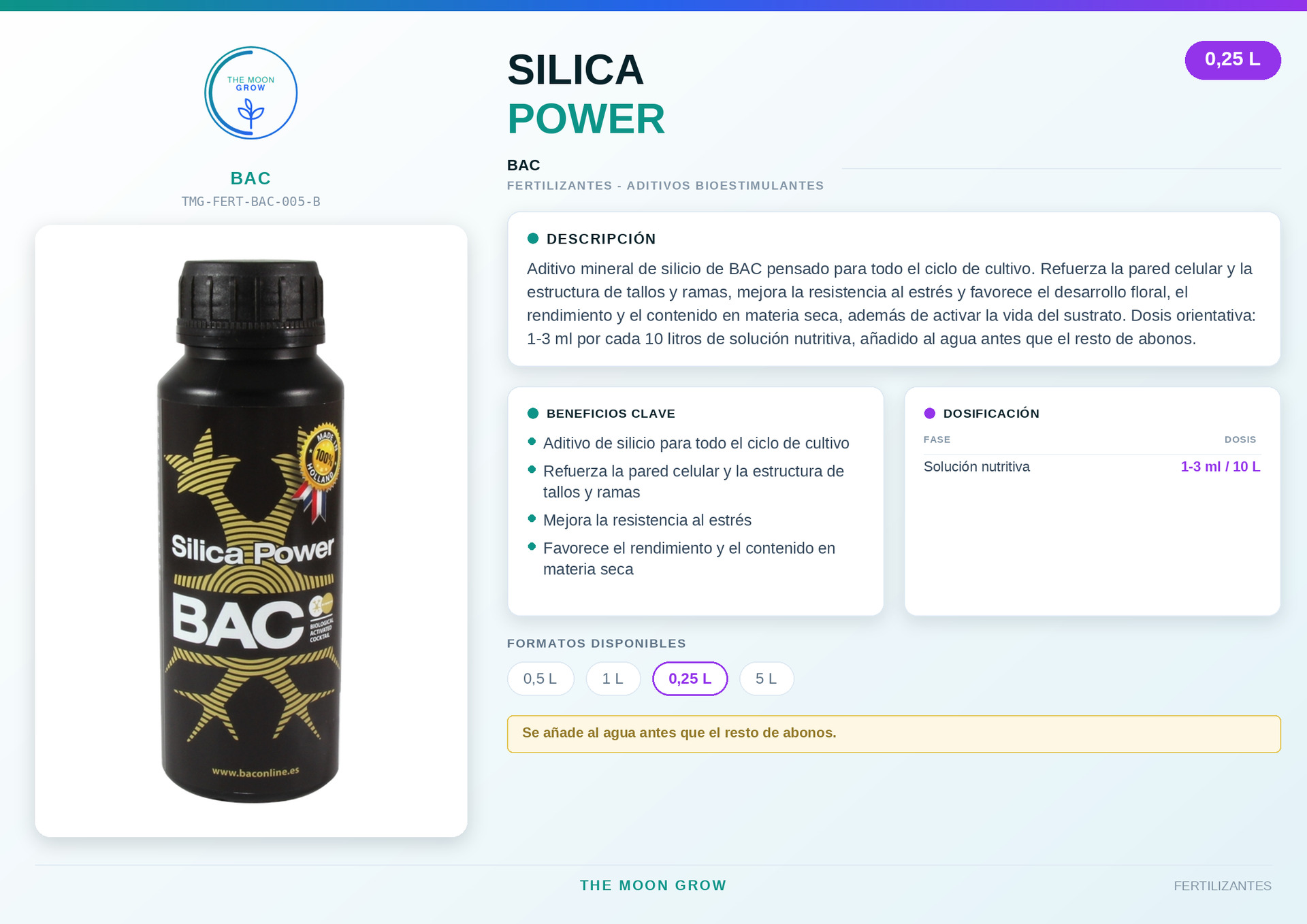 Silica Power BAC 0,25L