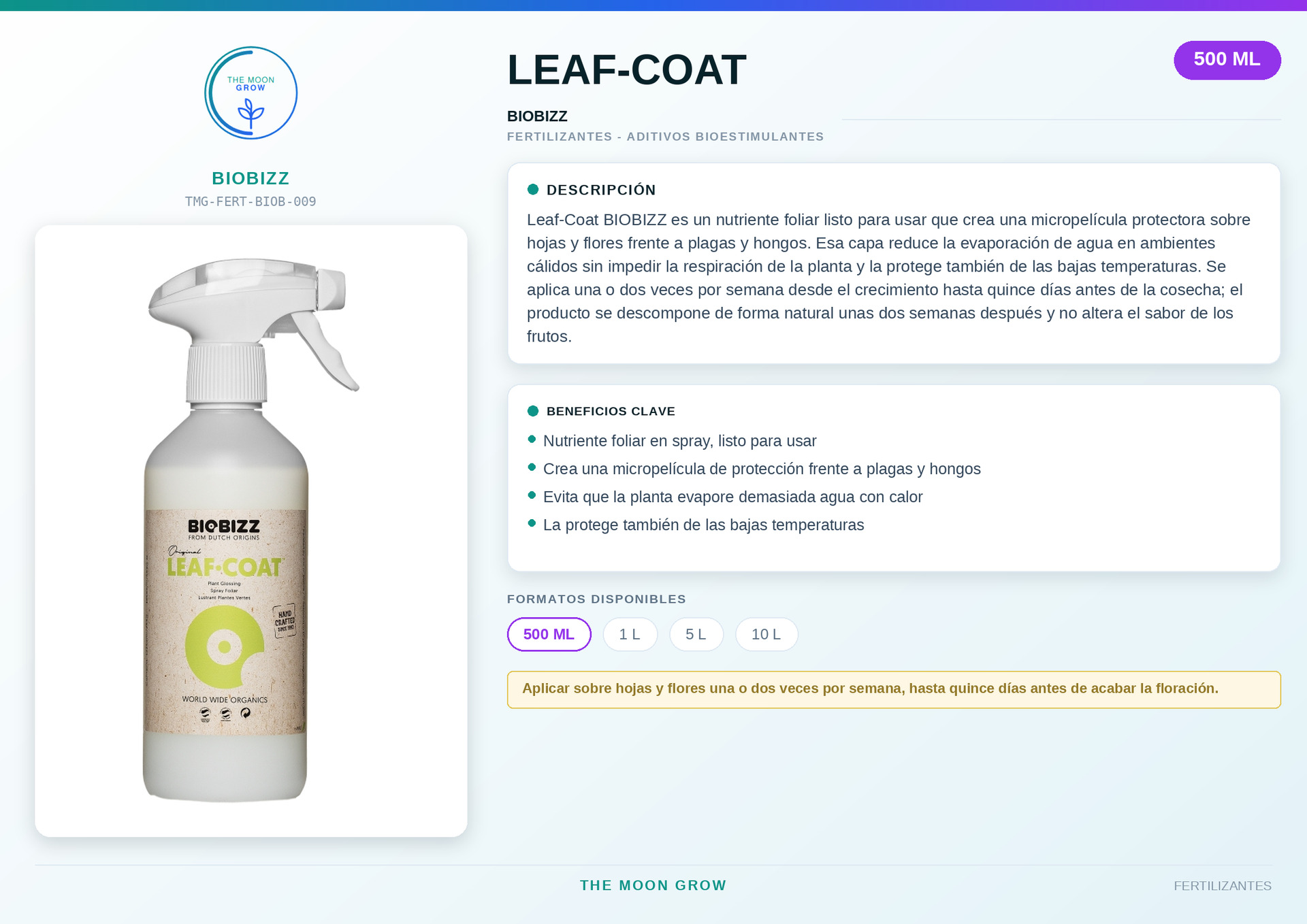 Leaf-Coat BIOBIZZ 500 ml