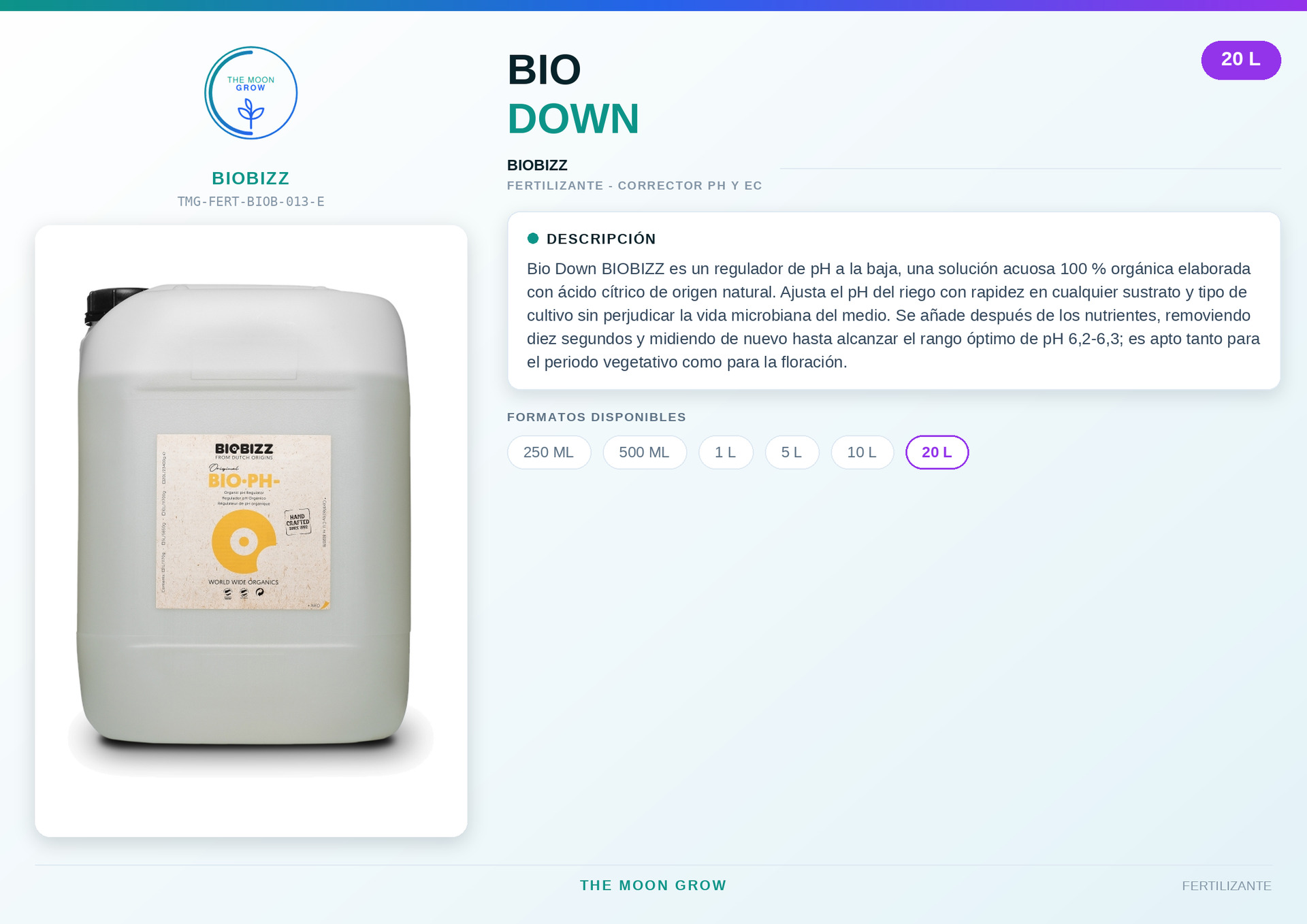 Bio Down BIOBIZZ 20 L