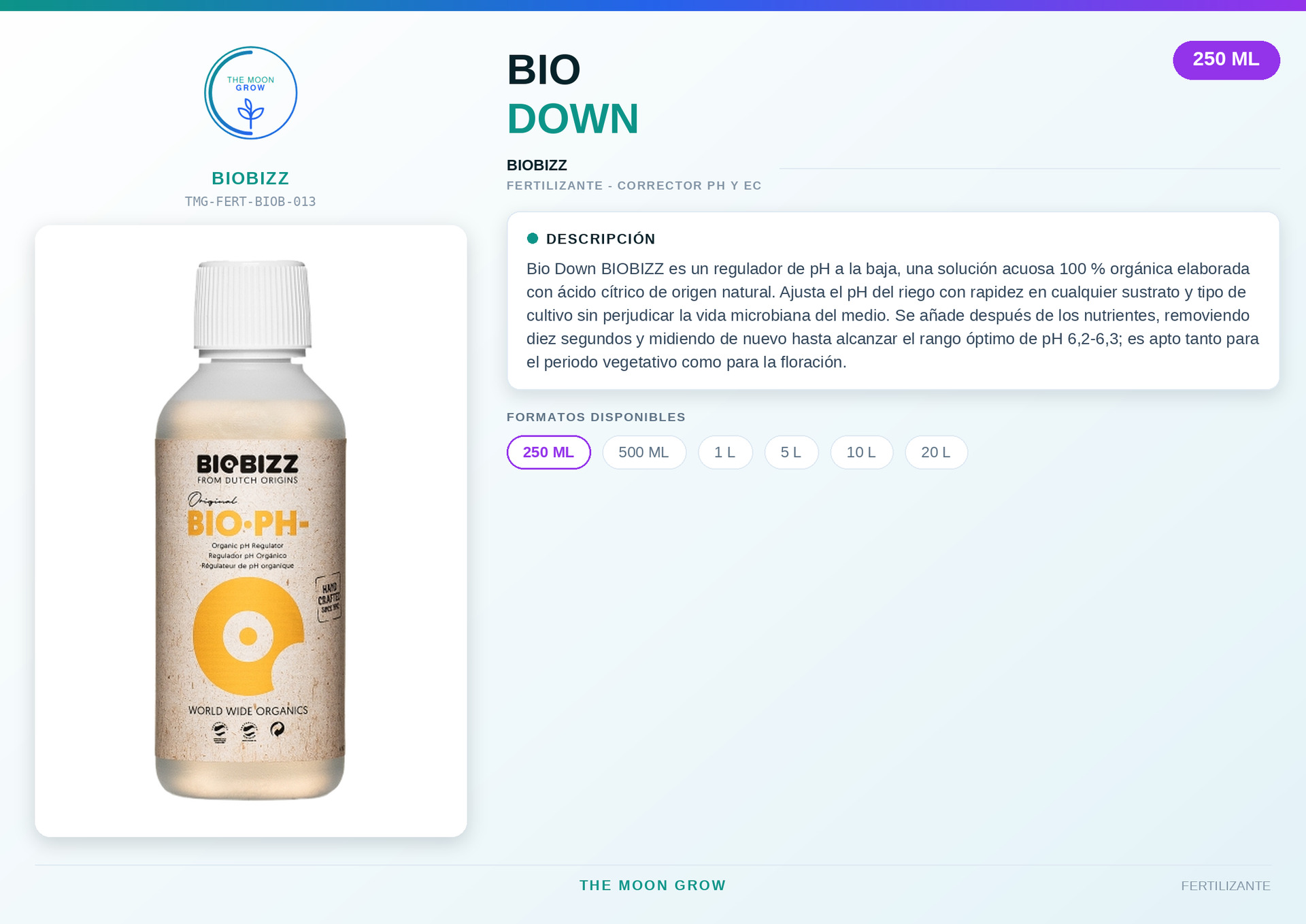 Bio Down BIOBIZZ 250 ml