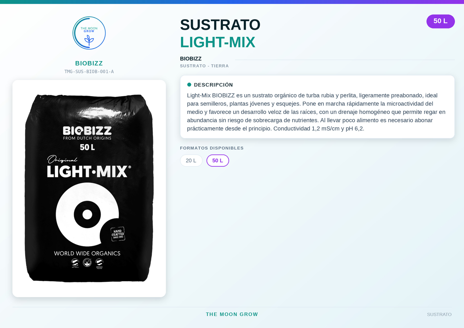 Sustrato Light-Mix BIOBIZZ 50 L