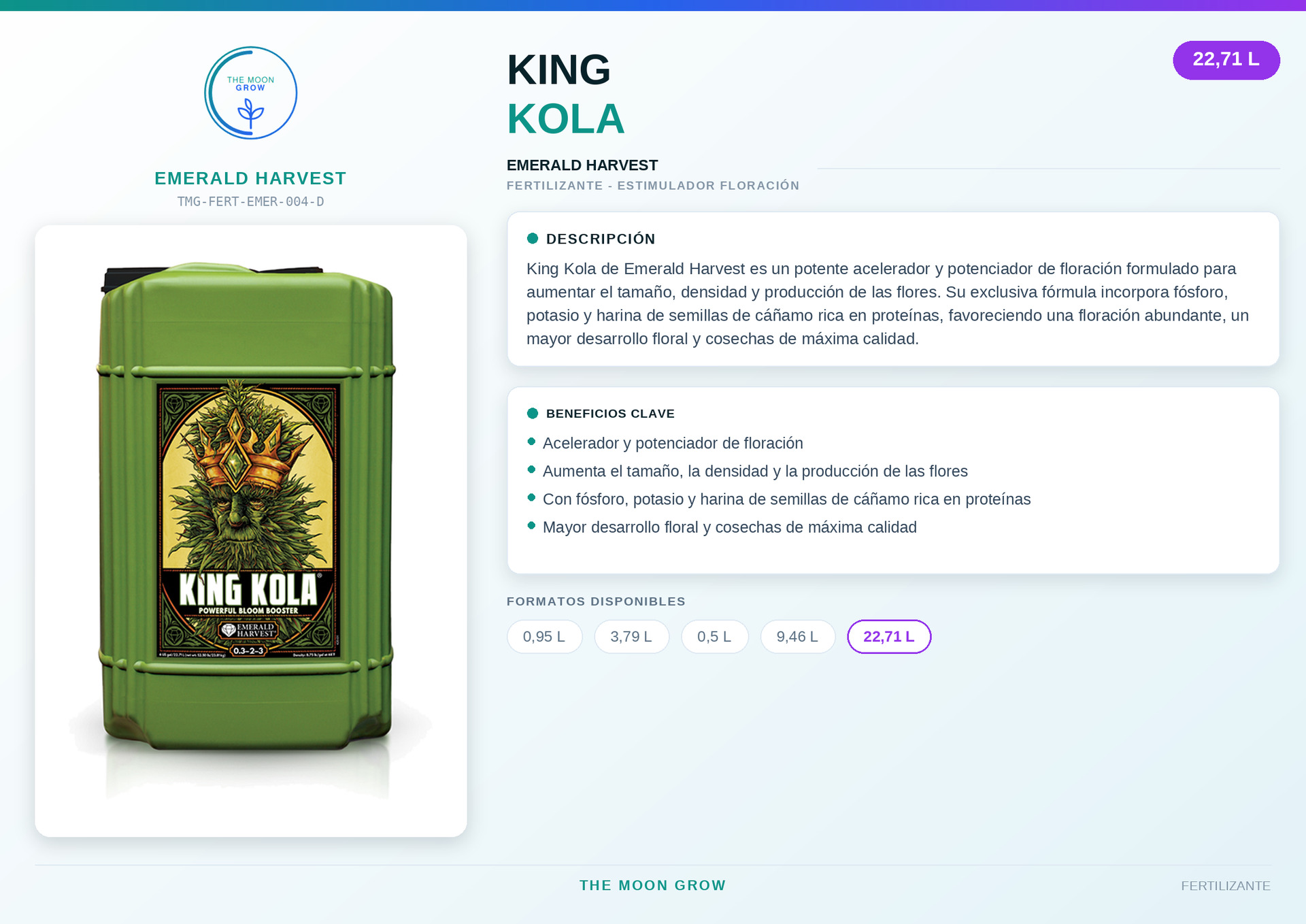 King Kola Emerald Harvest 22,71L