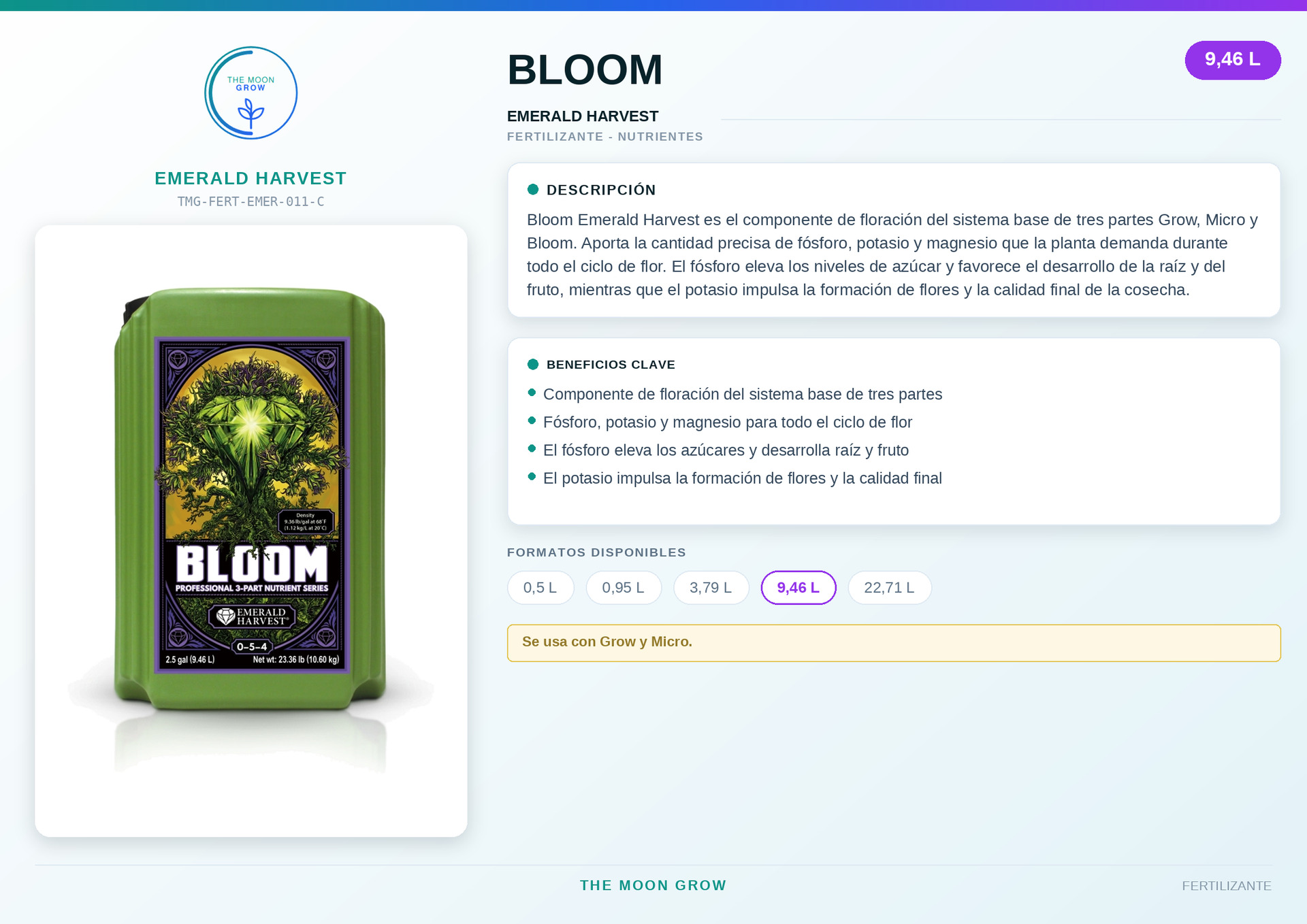 Bloom Emerald Harvest 9,46L