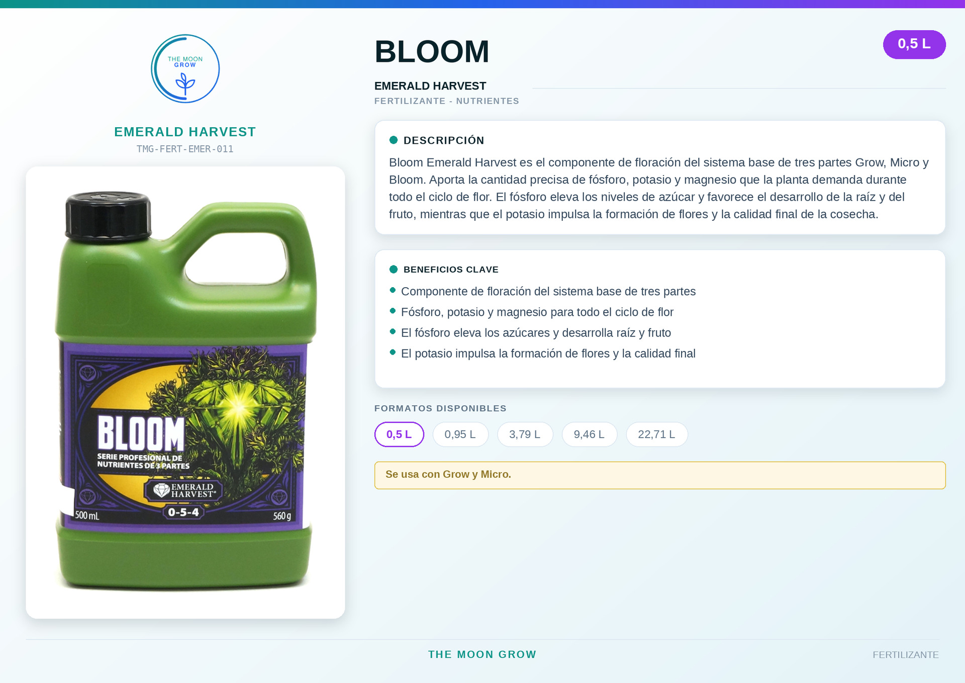 Bloom Emerald Harvest 0,5L