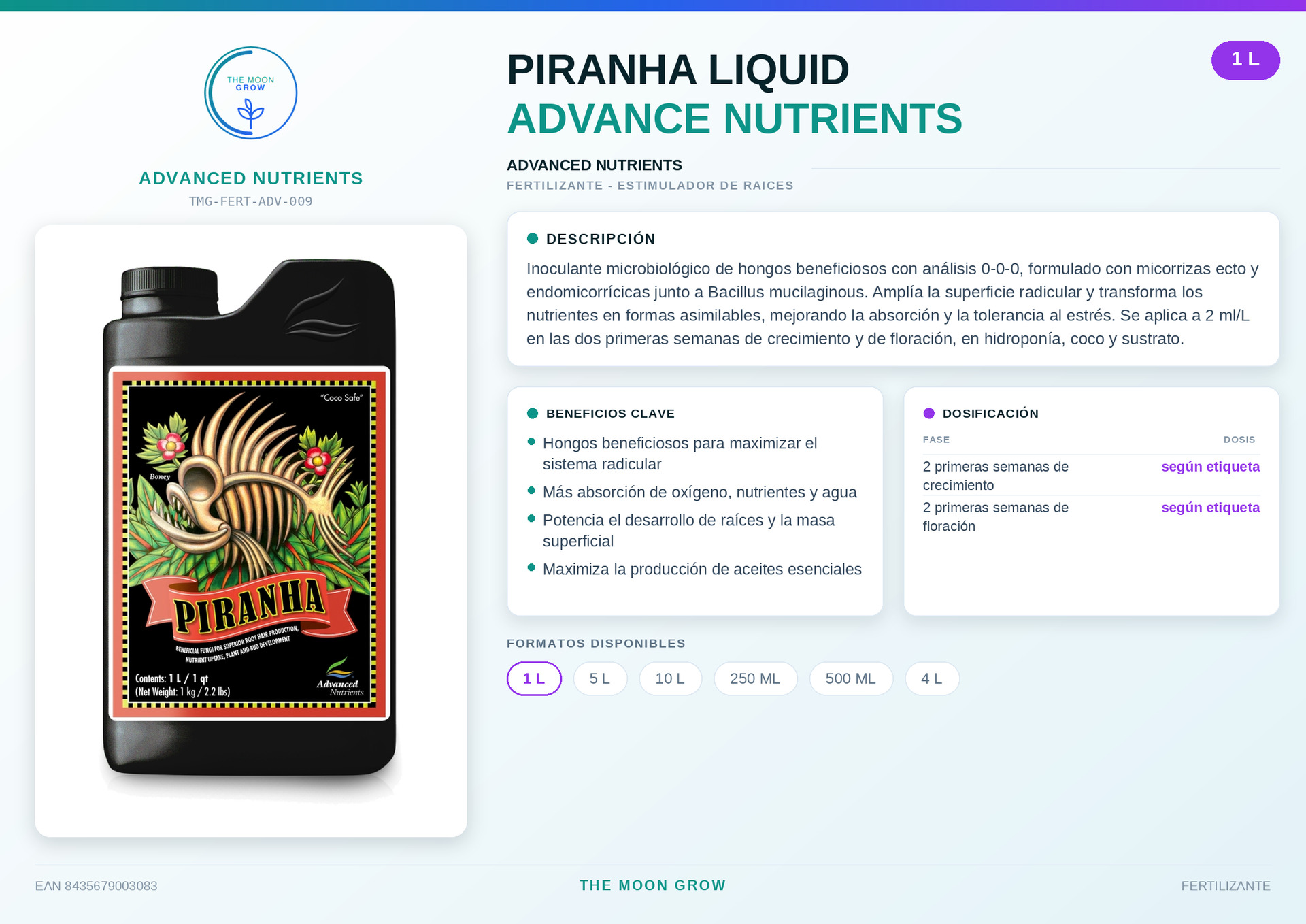 Piranha Liquid ADVANCE NUTRIENTS 1L