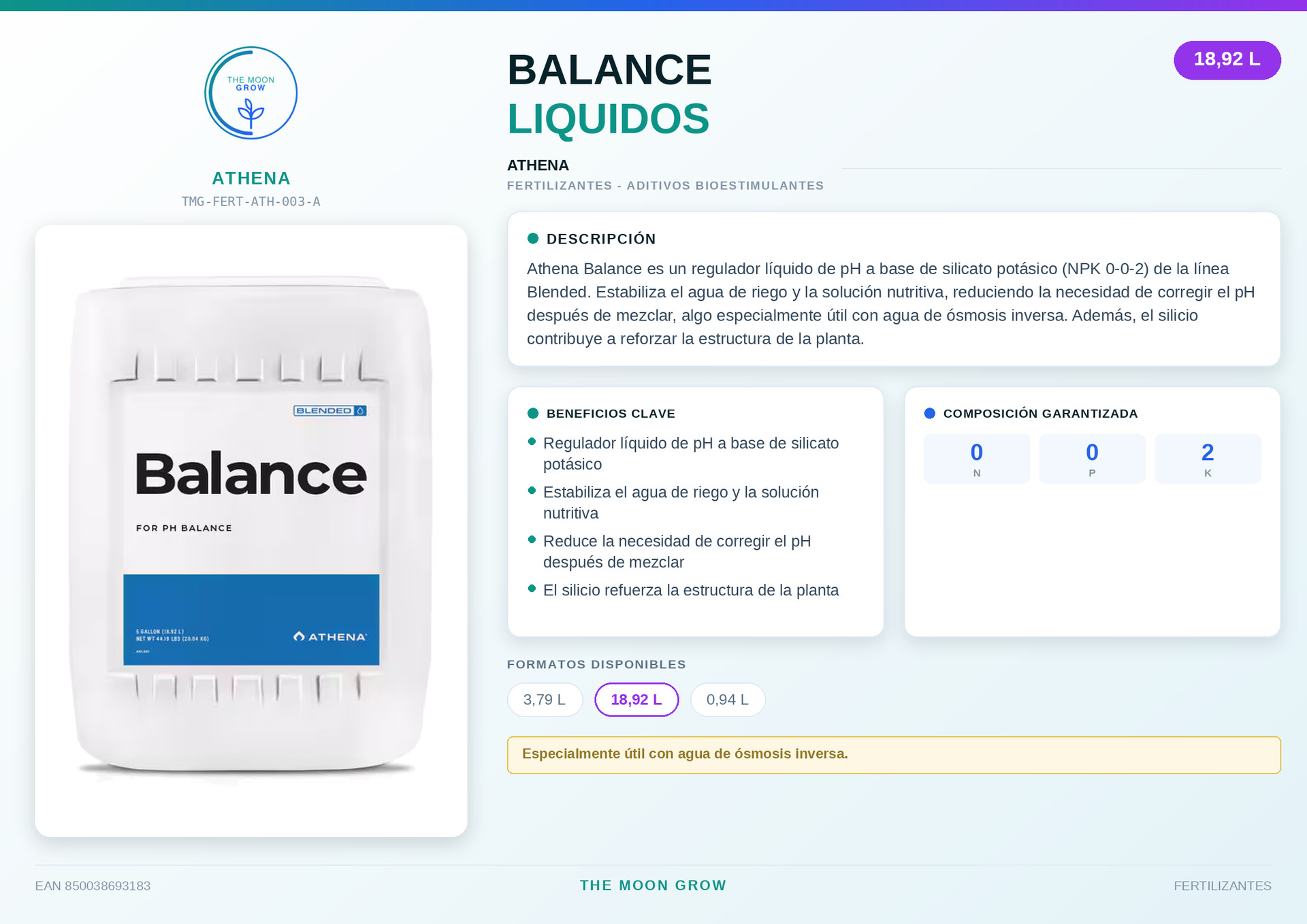 Balance Athena LIQUIDOS 18,92L
