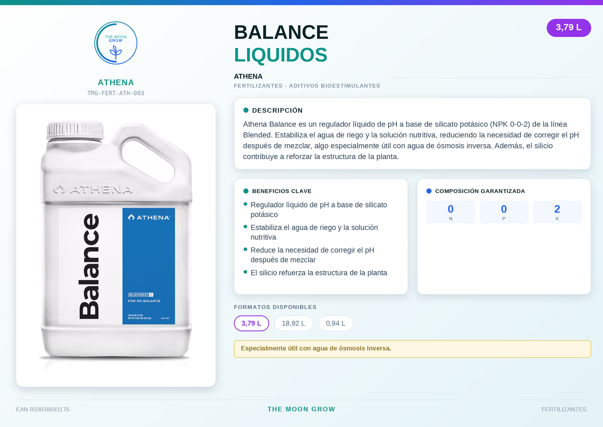 Balance Athena LIQUIDOS 3,79L