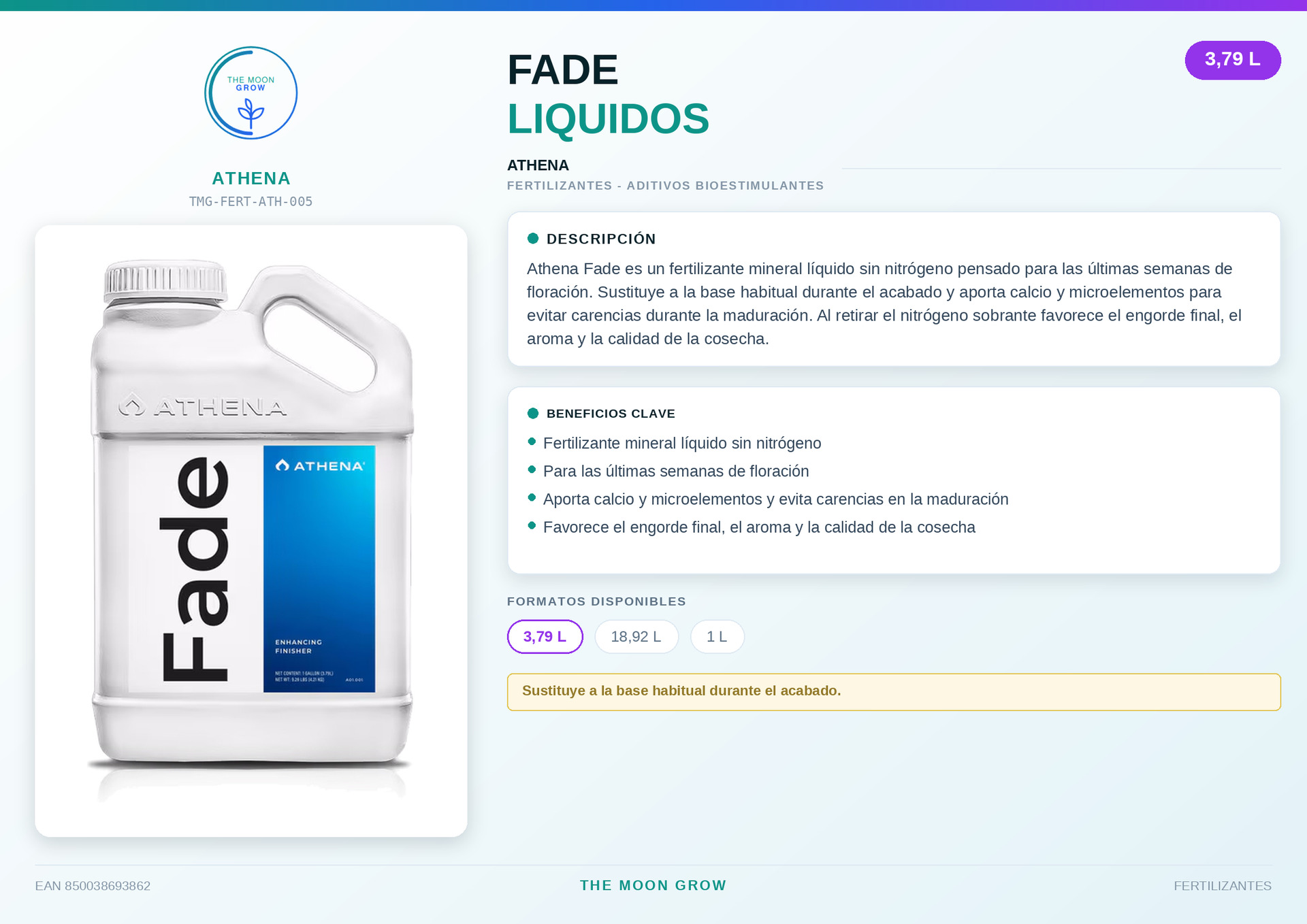 Fade Athena LIQUIDOS 3,79L