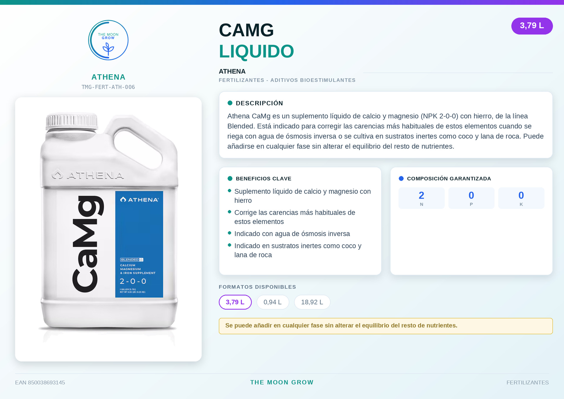 Camg Athena LIQUIDO 3,79L