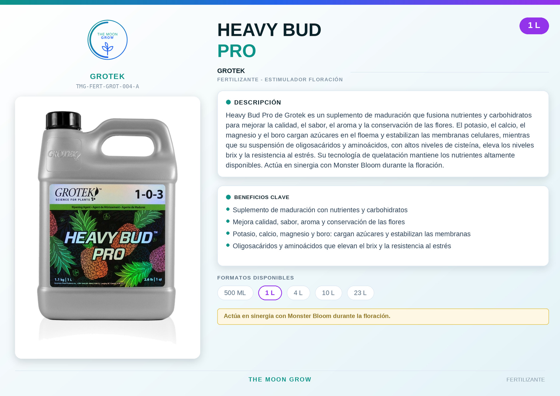 Heavy Bud Pro GROTEK 1 L