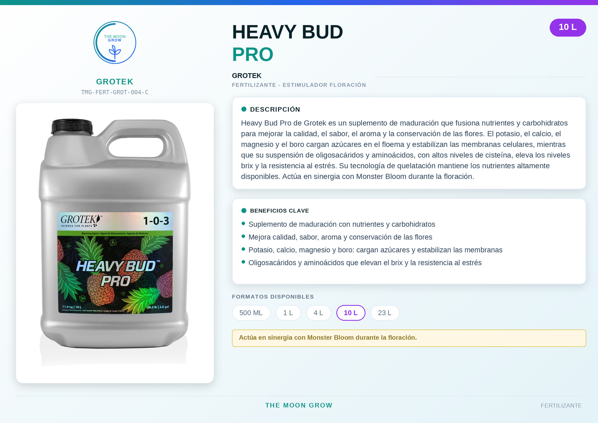 Heavy Bud Pro GROTEK 10 L