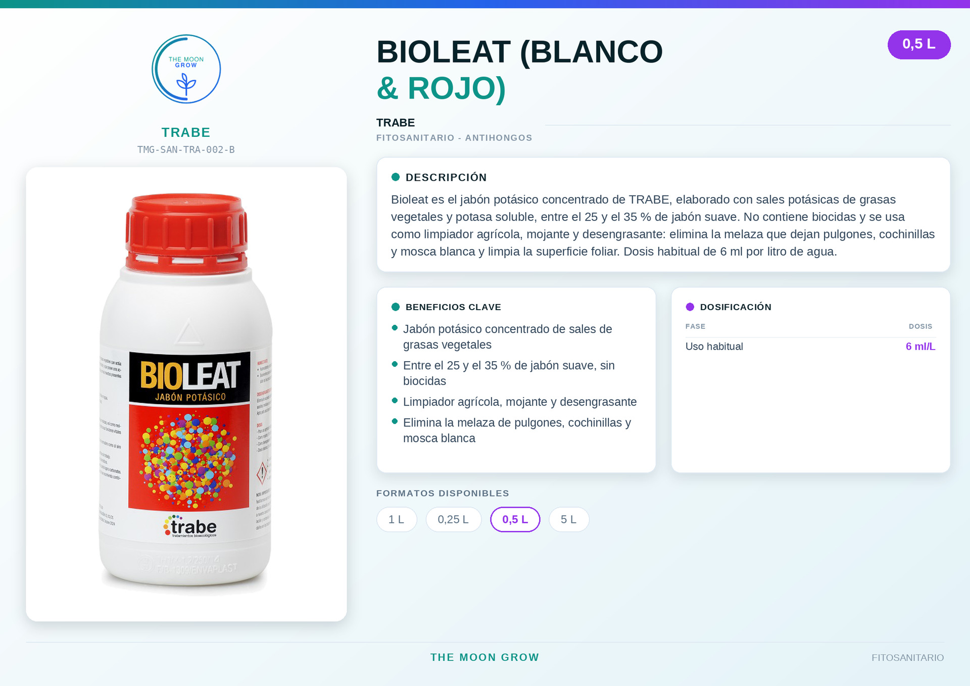 BIOLEAT TRABE (BLANCO & ROJO) 0,5L