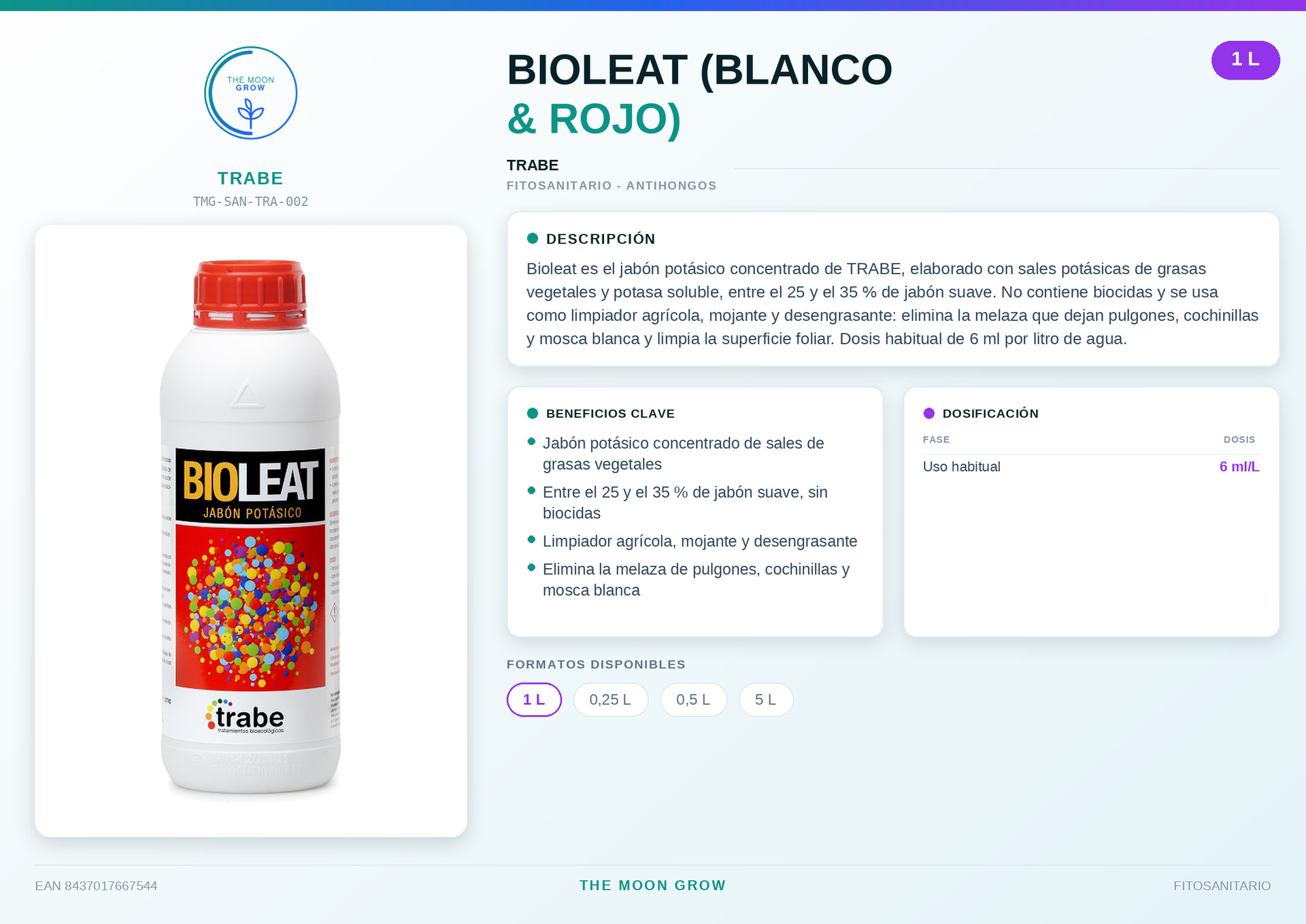 BIOLEAT TRABE (BLANCO & ROJO) 1L