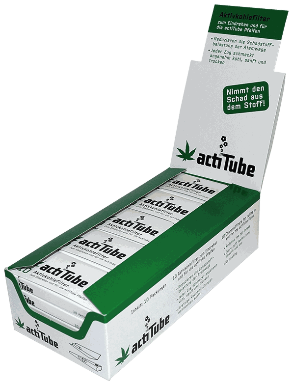 [TMG-PAR-ACTUBE-001] Filtro de carbón activo ACTITUBE 8 mm display 10 filtros