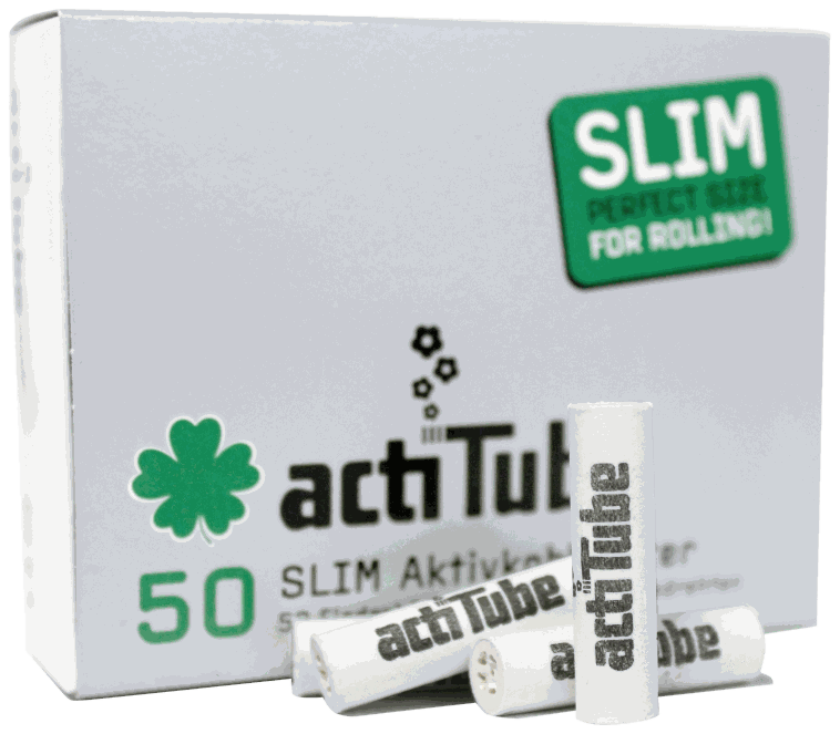 [TMG-PAR-ACTUBE-002-A] Filtro de carbón activo ACTITUBE Slim 7 mm pack 50 unidades